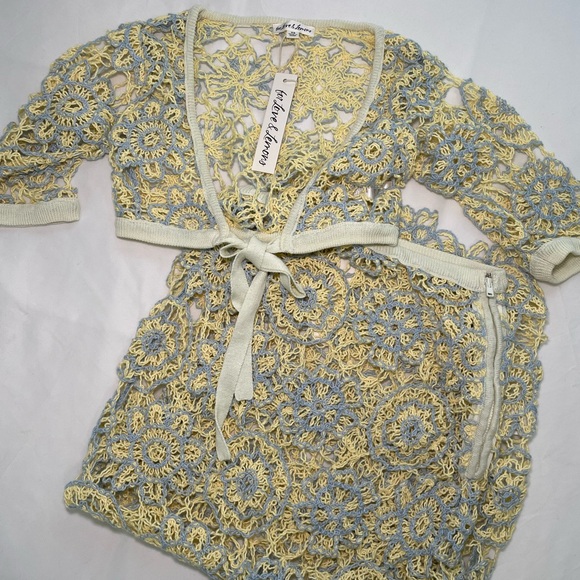 NWT For Love & Lemons Sofia Midi Skirt - Picture 2 of 4